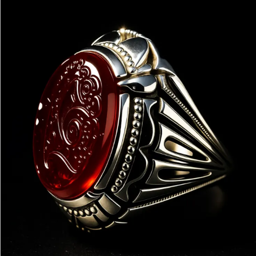 انگشتر مردانه طرح شیخ احمد